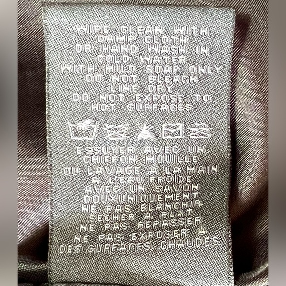 NWT Jessica Simpson Ruffled Black Faux Moto Leather Jacket Size Small - Picture 12 of 16